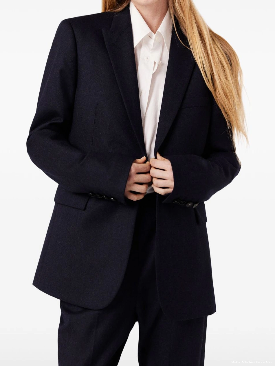Cheap blazer Stella flannel McCartney single-breasted Women 0429